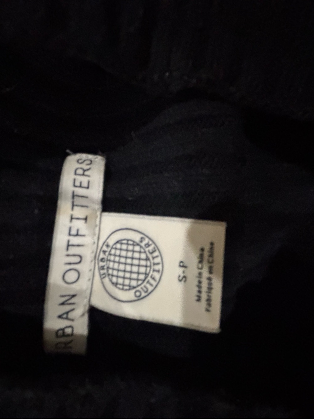 Urban Outfitters Black Knit Turtleneck Sweater with Red and White Stripes - Picture 7 of 7